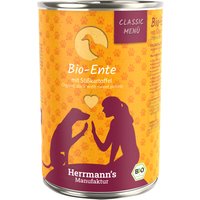 Herrmann's Classic Bio-Menü 12 x 400 g - Bio-Ente mit Bio-Süßkartoffeln von Herrmanns
