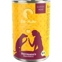 Herrmann's Classic Bio-Menü 12 x 400 g - Bio-Huhn mit Bio-Hirse von Herrmanns