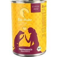 Herrmann's Classic Bio-Menü 12 x 400 g - Bio-Huhn mit Bio-Reis von Herrmanns