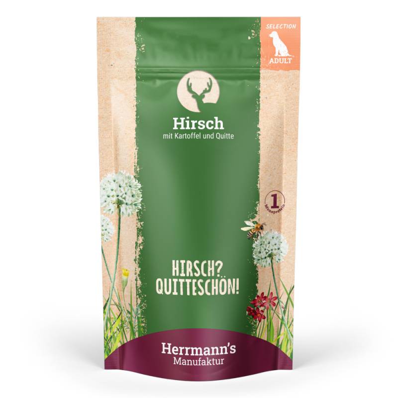 Herrmann's | Hirsch mit Kartoffel und Quitte | Selection Adult | 14 x 150 g von Herrmanns