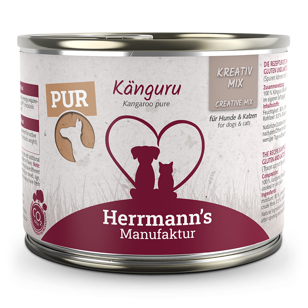 Herrmann's | Känguru Reinfleisch | Kreativ-Mix | 60 x 200 g von Herrmanns