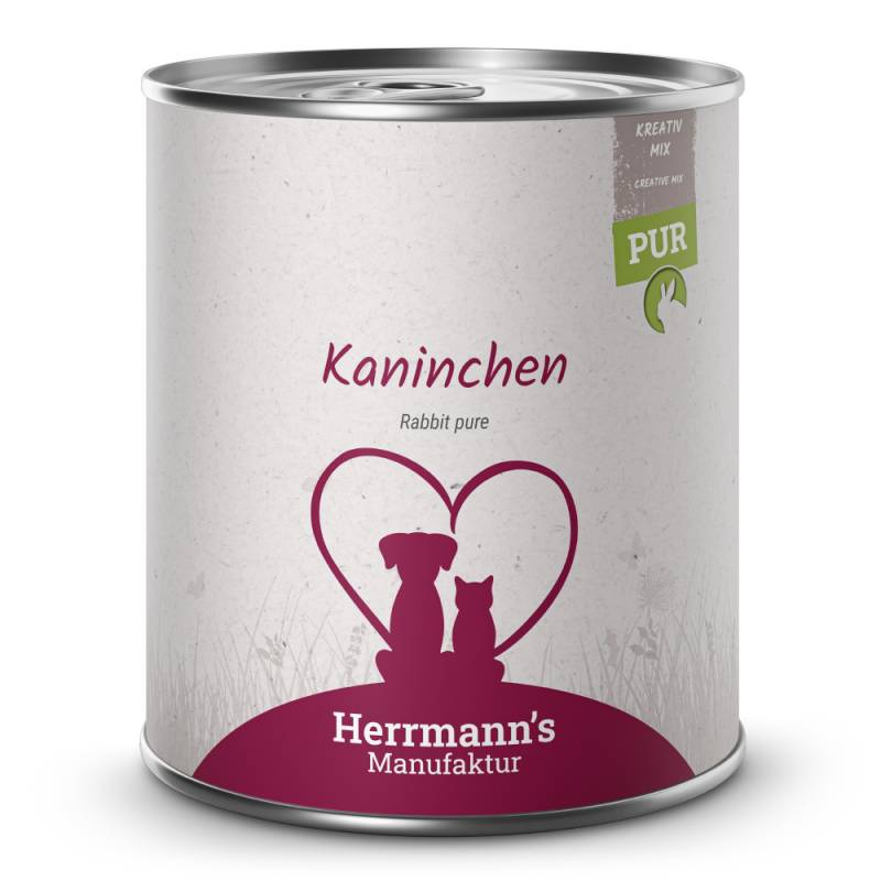 Herrmann's | Kaninchen Reinfleisch | Kreativ-Mix | 6 x 800 g von Herrmanns