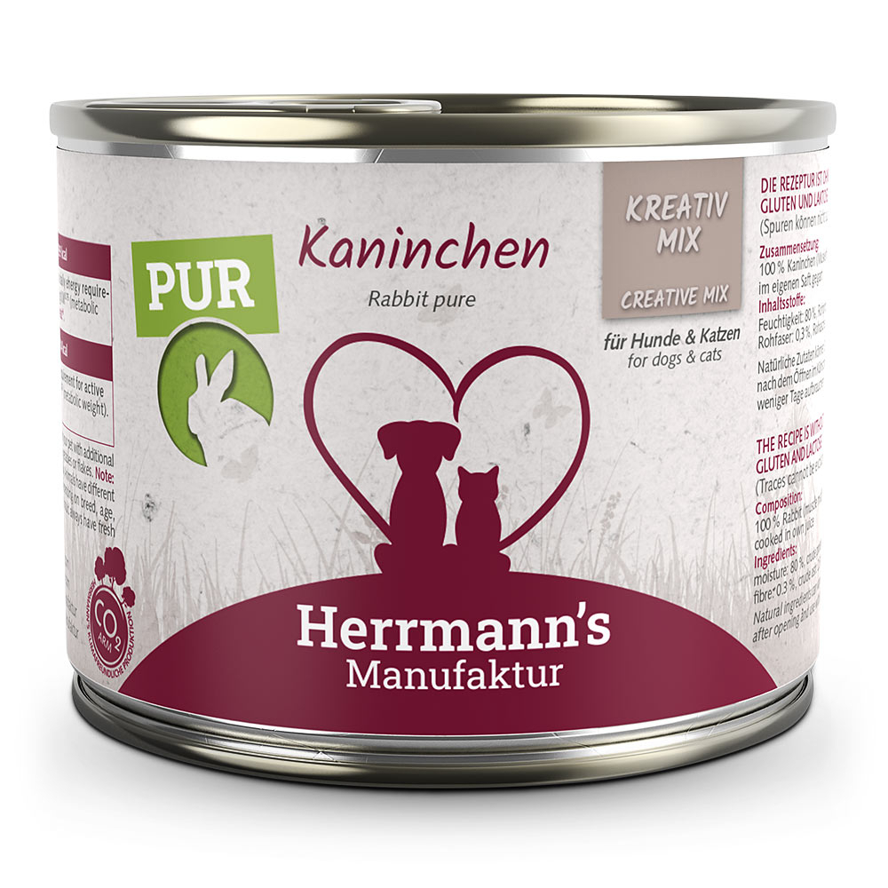 Herrmann's | Kaninchen Reinfleisch | Kreativ-Mix | 60 x 200 g von Herrmanns
