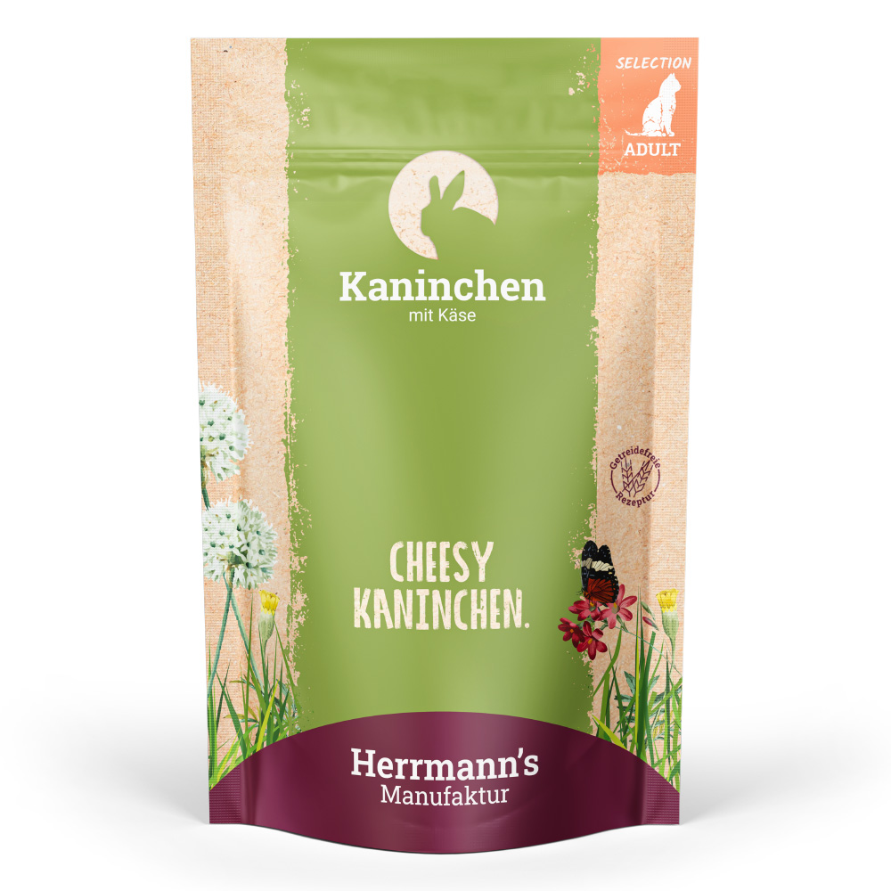 Herrmann's | Kaninchen und Käse | Selection Adult | 60 x 100 g von Herrmanns