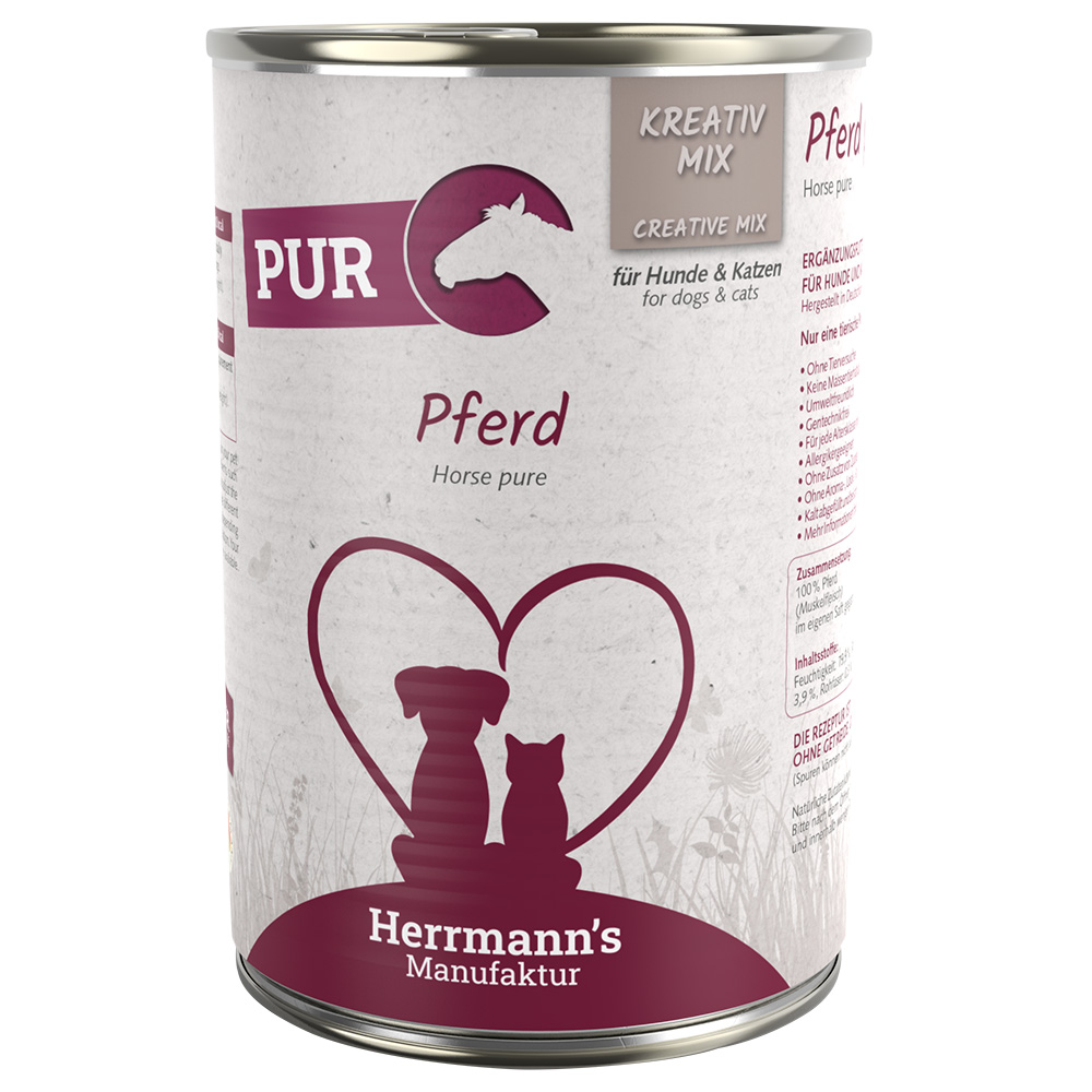 Herrmann´s Kreativ-Mix Reinfleisch / Bio-Reinfleisch 6 x 400 g - Bio-Huhn Herrmann´s Kreativ-Mix Reinfleisch / Bio-Reinfleisch 6 x 400 g - Bio-Huhn von Herrmanns