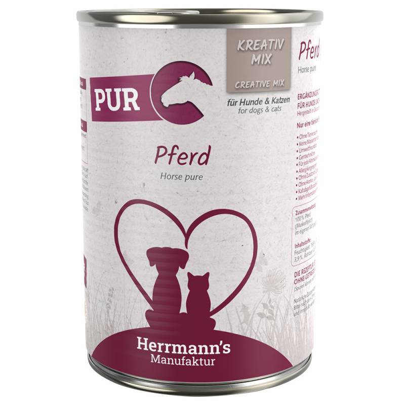 Herrmann´s Kreativ-Mix Reinfleisch / Bio-Reinfleisch 6 x 400 g - Bio-Huhn von Herrmanns
