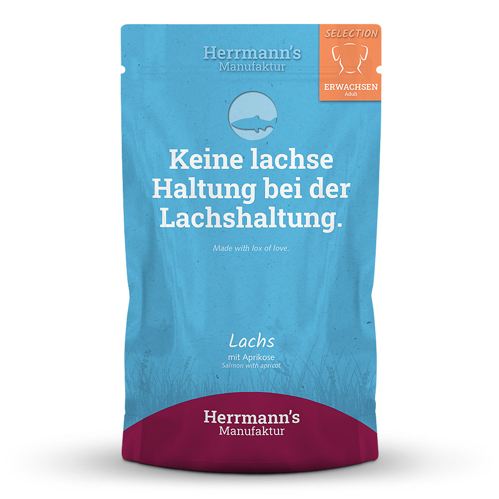 Herrmann's | Lachs mit Aprikose | Selection Adult | 14 x 150 g Herrmann's | Lachs mit Aprikose | Selection Adult | 14 x 150 g von Herrmanns