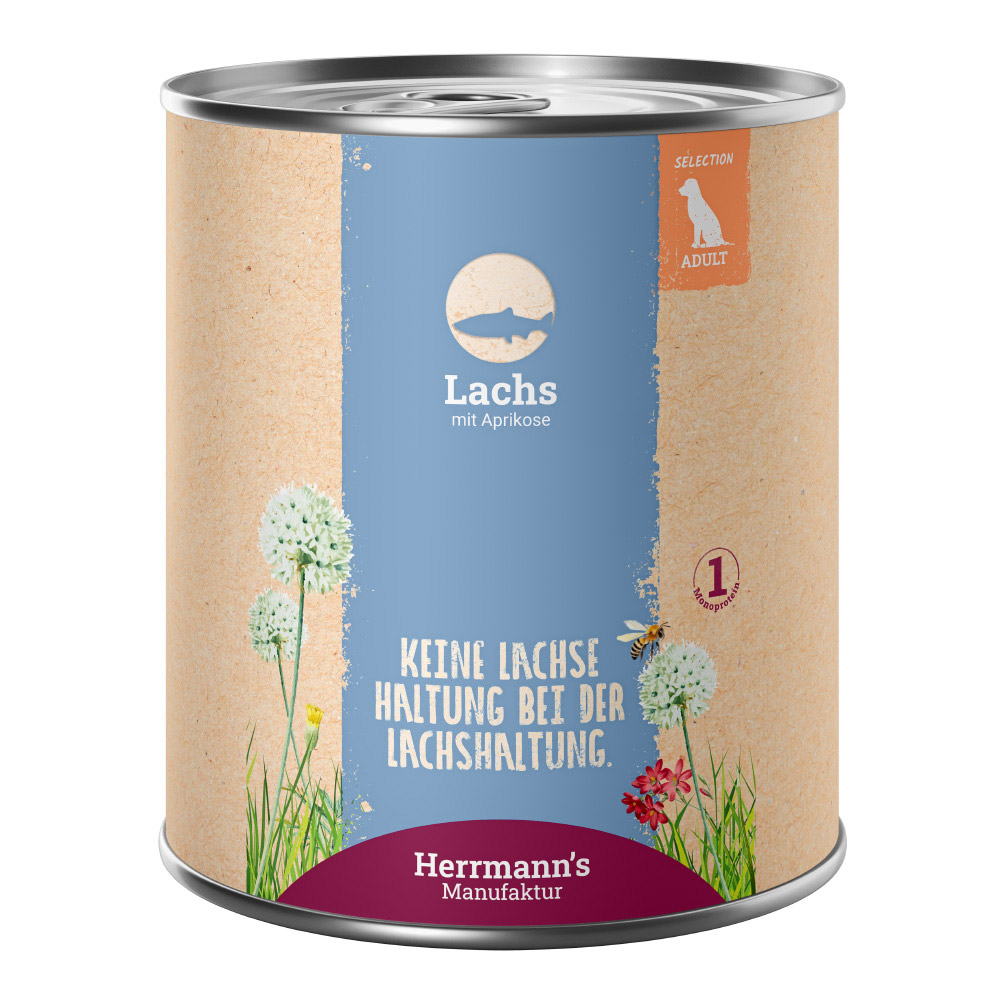 Herrmann's | Lachs mit Aprikose | Selection Adult | 6 x 800 g von Herrmanns