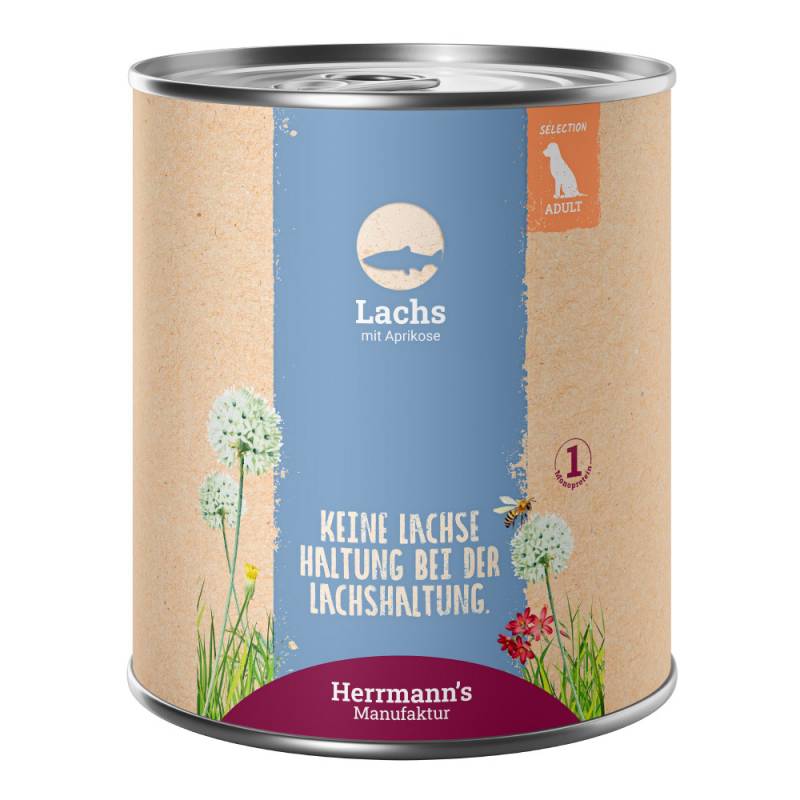 Herrmann's | Lachs mit Aprikose | Selection Adult | 6 x 800 g von Herrmanns
