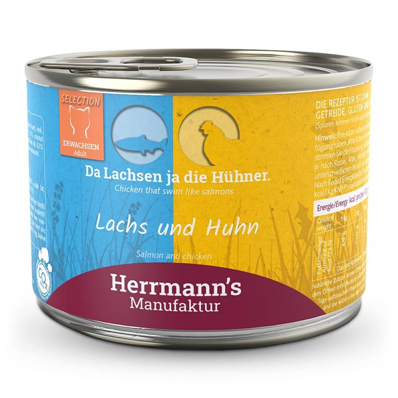 Herrmann's | Lachs und Huhn | Selection Adult | 60 x 200 g von Herrmanns