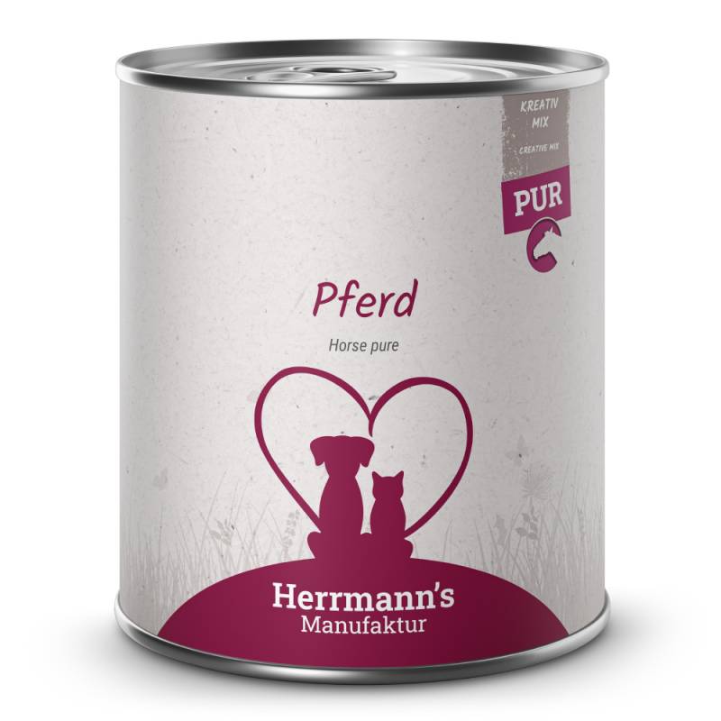 Herrmann's | Pferd Reinfleisch | Kreativ-Mix | 6 x 800 g von Herrmanns