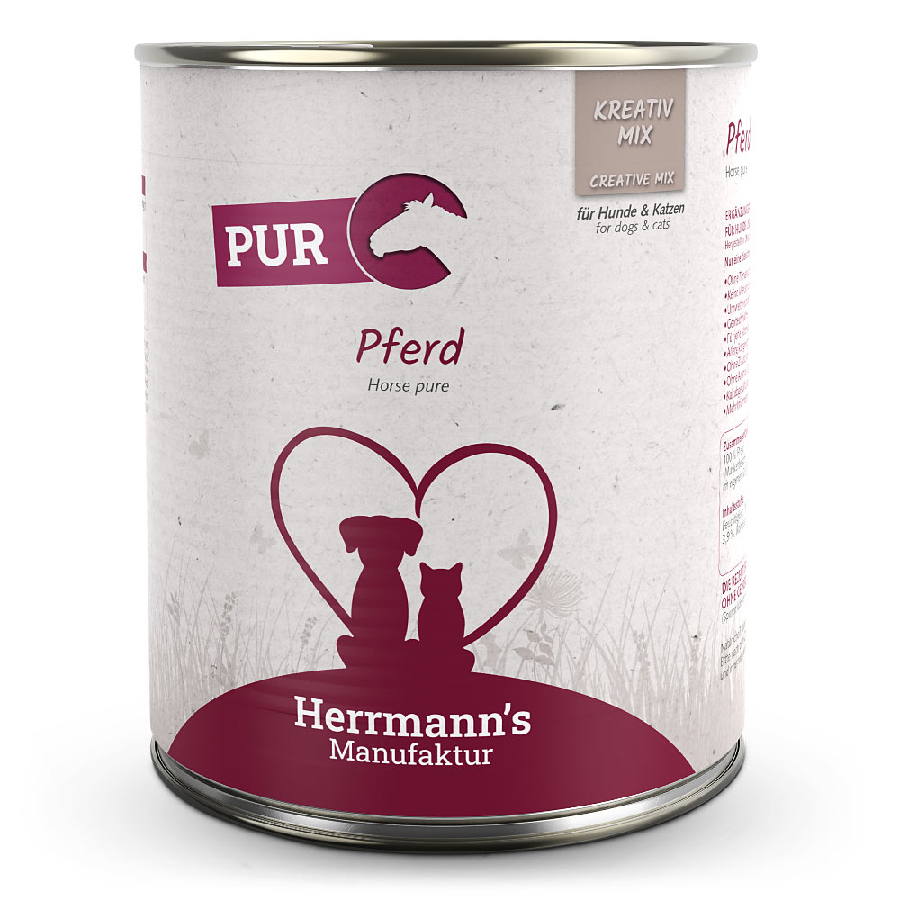 Herrmann's | Pferd Reinfleisch | Kreativ-Mix | 6 x 800 g Herrmann's | Pferd Reinfleisch | Kreativ-Mix | 6 x 800 g von Herrmanns