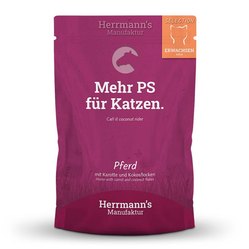 Herrmann's | Pferd mit Karotte & Kokosflocken | Selection Adult | 12 x 100 g von Herrmanns