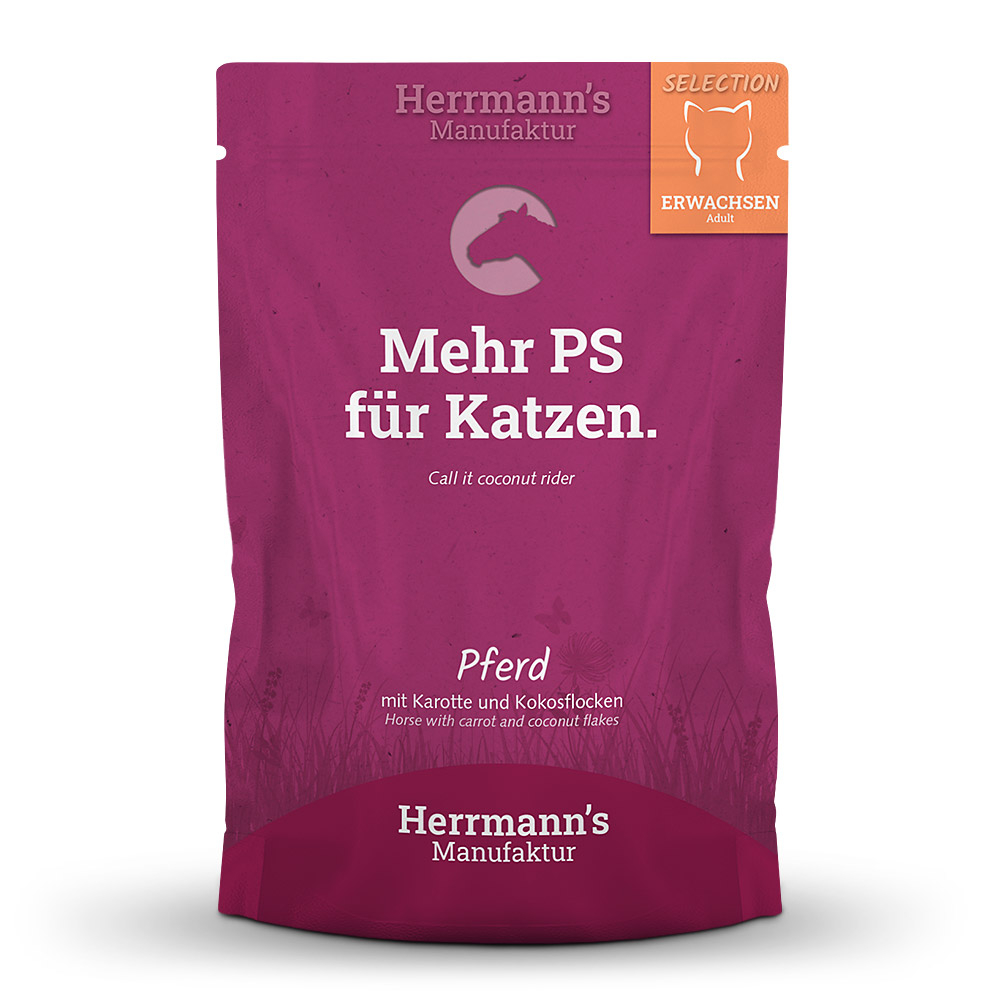 Herrmann's | Pferd mit Karotte & Kokosflocken | Selection Adult | 60 x 100 g von Herrmanns