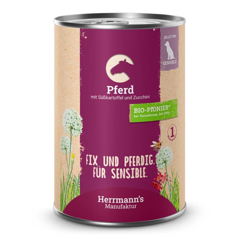 Herrmann's | Pferd mit Süßkartoffel & Zucchini | Selection Sensible | 30 x 400 g von Herrmanns