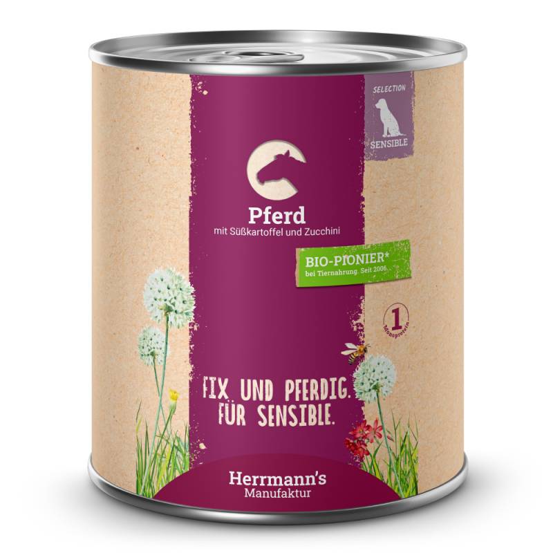 Herrmann's | Pferd mit Süßkartoffel & Zucchini | Selection Sensible | 30 x 800 g von Herrmanns