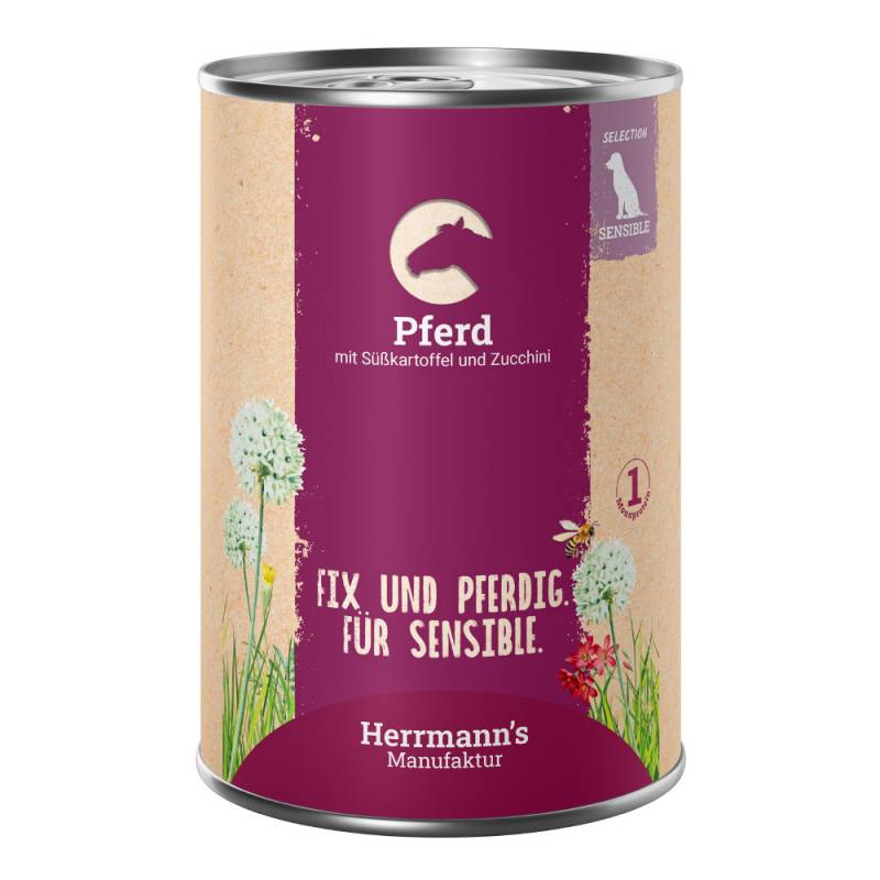 Herrmann's | Pferd mit Süßkartoffel & Zucchini | Selection Sensible | 6 x 400 g von Herrmanns