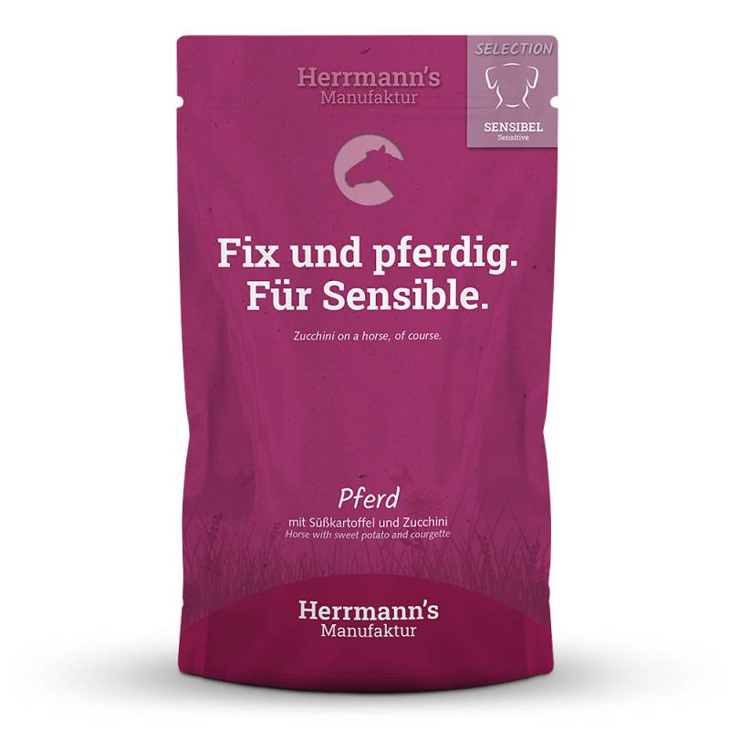 Herrmann's | Pferd mit Süßkartoffel & Zucchini | Selection Sensible | 70 x 150 g von Herrmanns