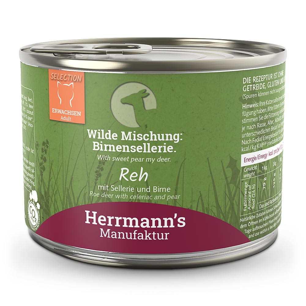 Herrmann's | Reh mit Sellerie und Birne | Selection Adult | 12 x 200 g Herrmann's | Reh mit Sellerie und Birne | Selection Adult | 12 x 200 g von Herrmanns