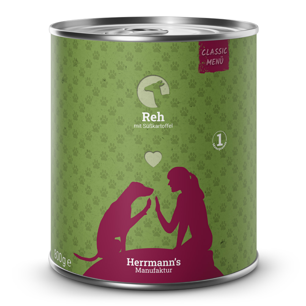 Herrmann's | Reh mit Süßkartoffeln | Classic | 6 x 800 g von Herrmanns