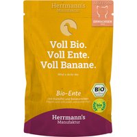 Herrmann's Bio-Selection 20 x 100 g - Bio-Ente mit Bio-Kartoffeln & Bio-Bananenchips von Herrmanns