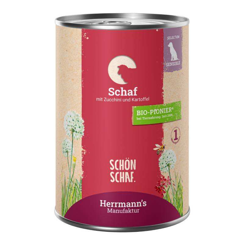 Herrmann´s Selection Sensible 6 x 400 g - Schaf mit Bio-Zucchini & Bio-Kartoffeln Herrmann´s Selection Sensible 6 x 400 g - Schaf mit Bio-Zucchini & Bio-Kartoffeln von Herrmanns