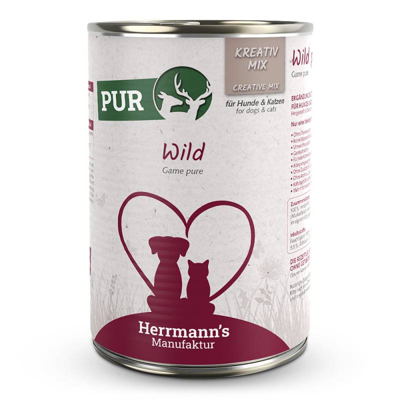 Herrmann's | Wild Reinfleisch | Kreativ-Mix | 30 x 400 g von Herrmanns