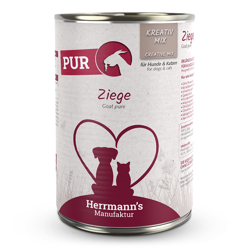 Herrmann's | Ziege Reinfleisch | Kreativ-Mix | 30 x 400 g von Herrmanns
