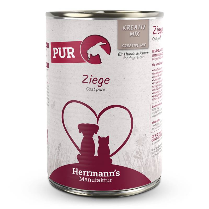Herrmann's | Ziege Reinfleisch | Kreativ-Mix | 30 x 400 g von Herrmanns