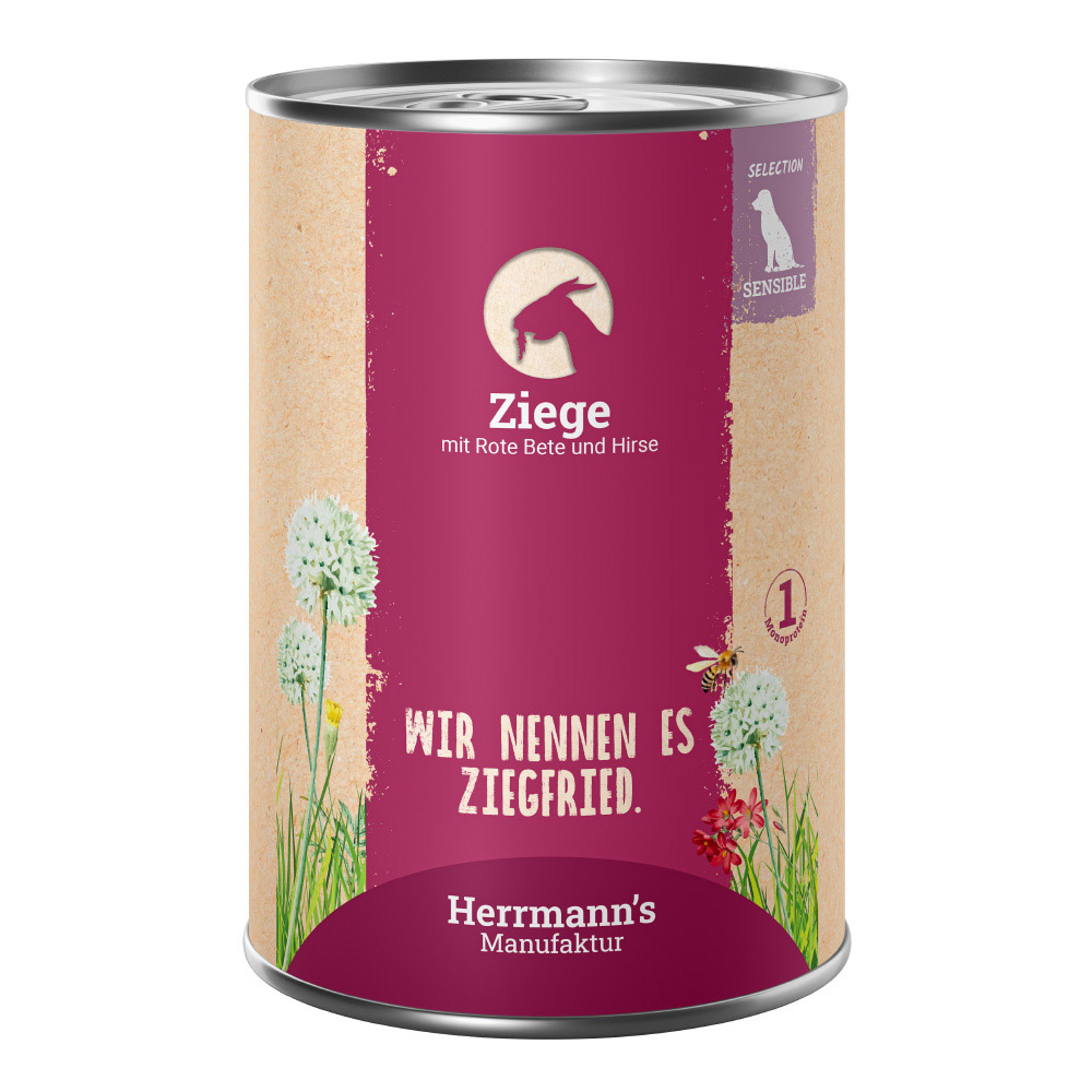 Herrmann's | Ziege mit rote Beete und Hirse | Selection Sensible | 30 x 400 g von Herrmanns