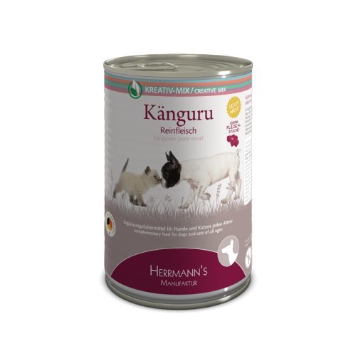 Herrmanns Ergänzungsfutter für Hunde und Katzen Känguru 100% Reinfleisch, 400 g Herrmanns Ergänzungsfutter für Hunde und Katzen Känguru 100% Reinfleisch, 400 g von Herrmanns