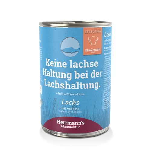 Herrmanns Hundefutter Lachs mit Aprikose, 400 g Herrmanns Hundefutter Lachs mit Aprikose, 400 g von Herrmanns