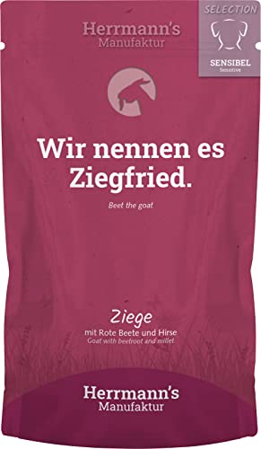 Herrmanns Hundefutter Ziege mit Rote Beete und Hirse, 100 g Herrmanns Hundefutter Ziege mit Rote Beete und Hirse, 100 g von Herrmanns