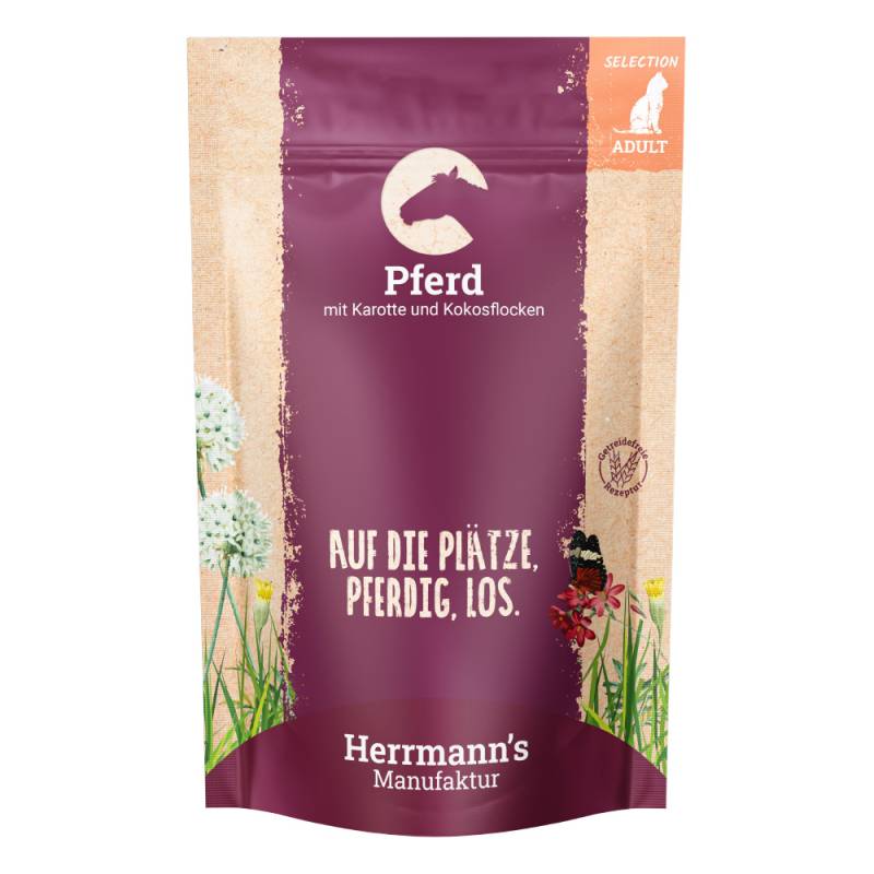 Herrmanns Selection / Bio-Selection 12 x 100 g - Pferd mit Bio-Karotte & Bio-Kokosflocken von Herrmanns