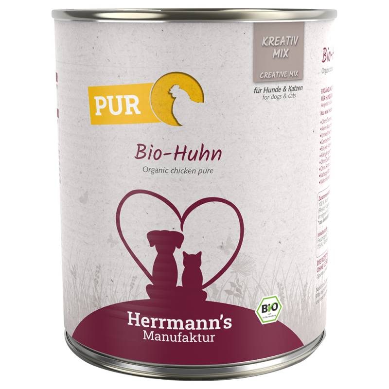 Sparpaket Herrmann's Reinfleisch / Bio-Reinfleisch 12 x 800 g - Bio-Huhn von Herrmanns