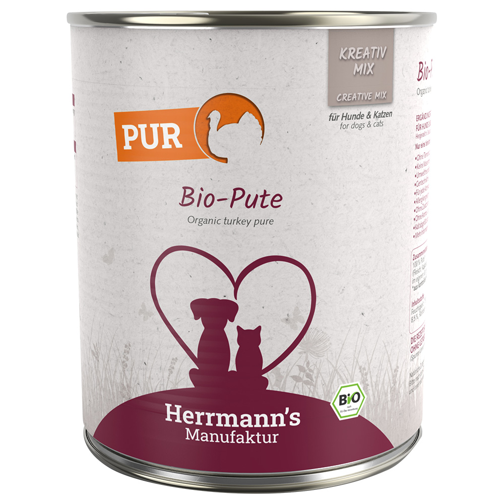 Sparpaket Herrmann´s Bio-Reinfleisch 24 x 800 g - Bio-Pute von Herrmanns