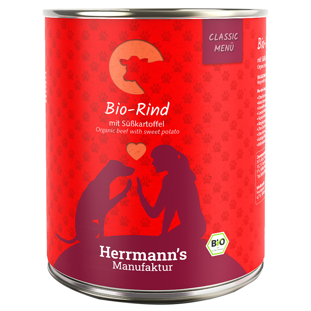 Sparpaket Herrmann's Classic Bio-Menü 12 x 800 g - Bio-Rind mit Bio-Süßkartoffeln Sparpaket Herrmann's Classic Bio-Menü 12 x 800 g - Bio-Rind mit Bio-Süßkartoffeln von Herrmanns