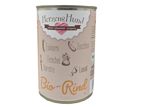 Bio-Rind mit Bio-Gemüse 400g Bio-Rind mit Bio-Gemüse 400g von Herzens-Hund