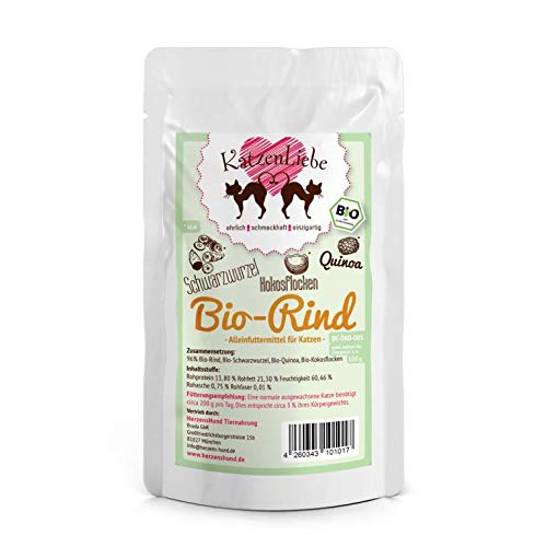 HerzensHund Katzenliebe Bio-Rind 100g Bio DE-ÖKO-006 100 g von HerzensHund