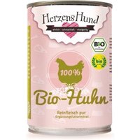 HerzensHund Reinfleisch pur BIO 12x400g Bio Huhn von HerzensHund