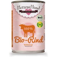HerzensHund Reinfleisch pur BIO 12x400g Bio Rind von HerzensHund