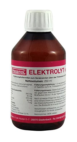 Hesanol Elektrolyt flüssig 250ml Ergänzungsfuttermittel für Tauben und Vögel von Hesanol