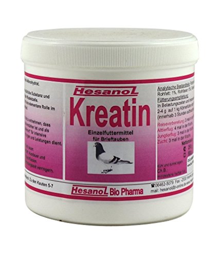 Hesanol Kreatin 250g Einzelfuttermittel für Tauben und Vögel von Hesanol