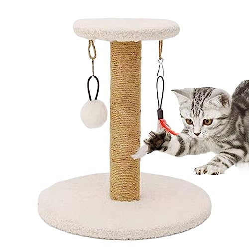 Katzenkratzbaum,Interaktiver Katzenkratzer für Wohnungskatzen - Katzenmöbelbaum, Katzenspielzeug für lustige Übungen Heshi von Heshi