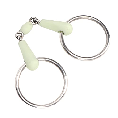 Hethlif Pferdebit, Pferdebits Snaffle -Stücke für Pferde Mund Bit Loser Ringpferd Mund Bit, Edelstahlring für Pferdtraining und Reiten von Hethlif