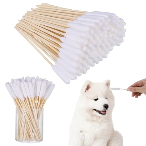 Heyu-Lotus 100 Stück Hunde Wattestäbchen Ohrreiniger, 15CM Ohrreinigung für Hunde, Holz Ohrreinigung für Haustiere Hunde Ohrreinigungsstäbchen für Hunde, Katzen Heyu-Lotus 100 Stück Hunde Wattestäbchen Ohrreiniger, 15CM Ohrreinigung für Hunde, Holz Ohrreinigung für Haustiere Hunde Ohrreinigungsstäbchen für Hunde, Katzen von Heyu-Lotus