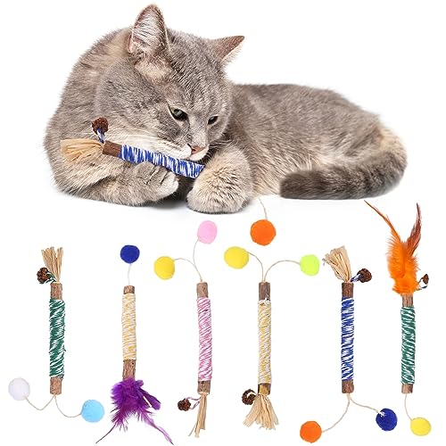 Heyu-Lotus Silvervine Kaustäbchen für Katzen, 6 Stück Heyu-Lotus Silvervine Kaustäbchen für Katzen, 6 Stück von Heyu-Lotus