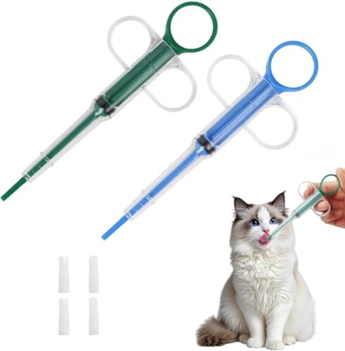 Heyumybit Tabletteneingeber Katze,2 Stück Tablette Feeder,Pillenwerfer für Katzen,Medikamenten Feeder Pet Pusher Spritze Pet Pusher Spritze für Katzen kleine Hunde Heyumybit Tabletteneingeber Katze,2 Stück Tablette Feeder,Pillenwerfer für Katzen,Medikamenten Feeder Pet Pusher Spritze Pet Pusher Spritze für Katzen kleine Hunde von Heyumybit