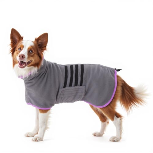 HezzLuv Mikrofaser-Hunde-Bademantel, Handtuch, super saugfähig, zum Trocknen von Hunden, Welpen, mittelgroße und große Hunde, schnell trocknend, verstellbar, für Haustiere, Hunde und Katzen HezzLuv Mikrofaser-Hunde-Bademantel, Handtuch, super saugfähig, zum Trocknen von Hunden, Welpen, mittelgroße und große Hunde, schnell trocknend, verstellbar, für Haustiere, Hunde und Katzen von HezzLuv