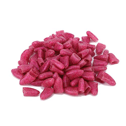 Hundenagelkappen, 100 Stück Bunte Weiche Haustierklauen Nagelkappen Decken die Pfotenkontrolle mit Klebstoff und Applikatoren für Hundeklauen ab (Pink XL) von Pssopp